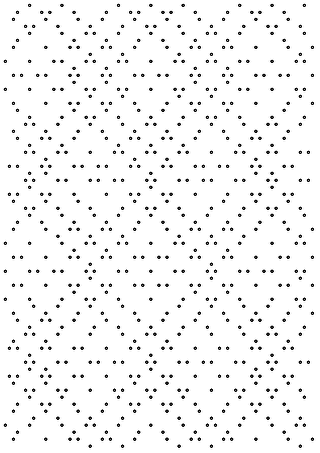 Diamond Scatter punch design